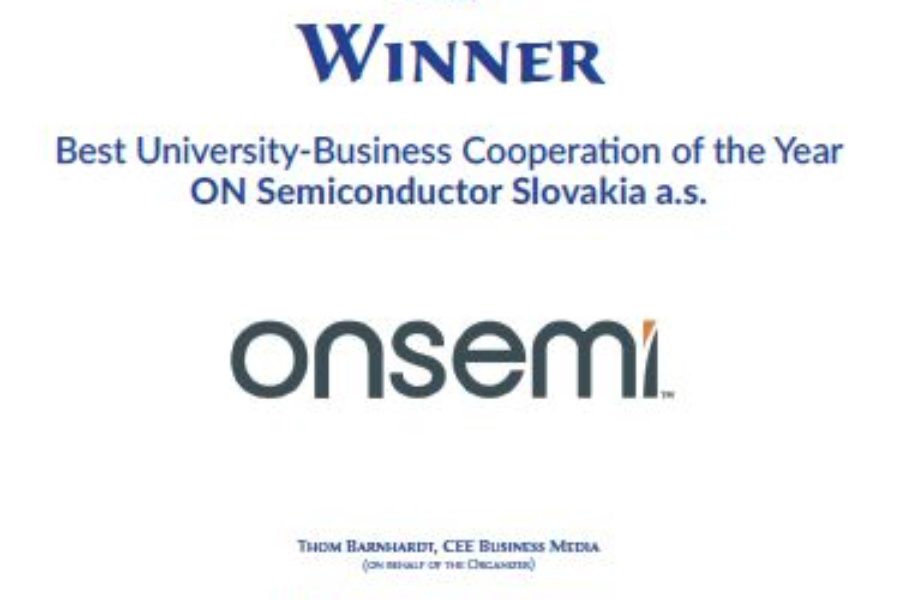 onsemi Wins Award for Technical University Cooperation